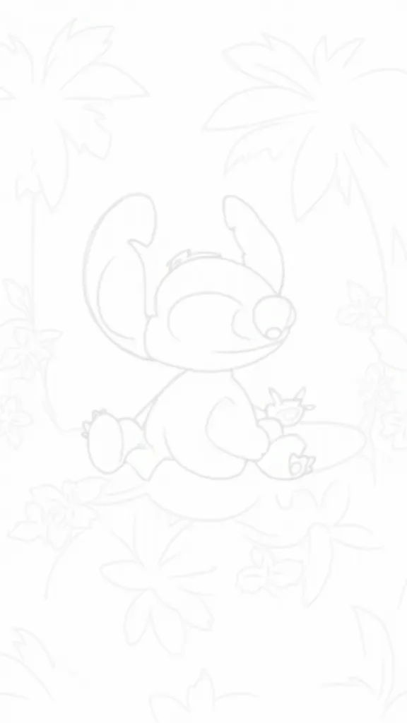 stitch coloring page printable